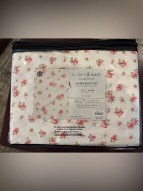 Modern Threads Queen Sheet Set in Pink Floral
